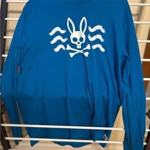 Psycho Bunny Blue Long Sleeve Tee